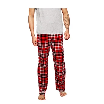 baggy plaid trousers