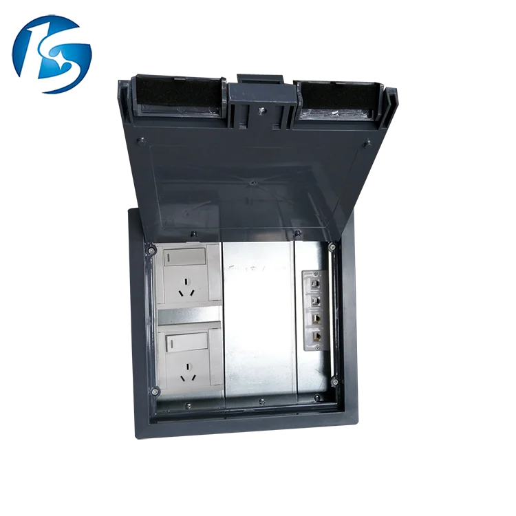 Professional Stainless Steel Surface Mount Outlet Network Floor Box