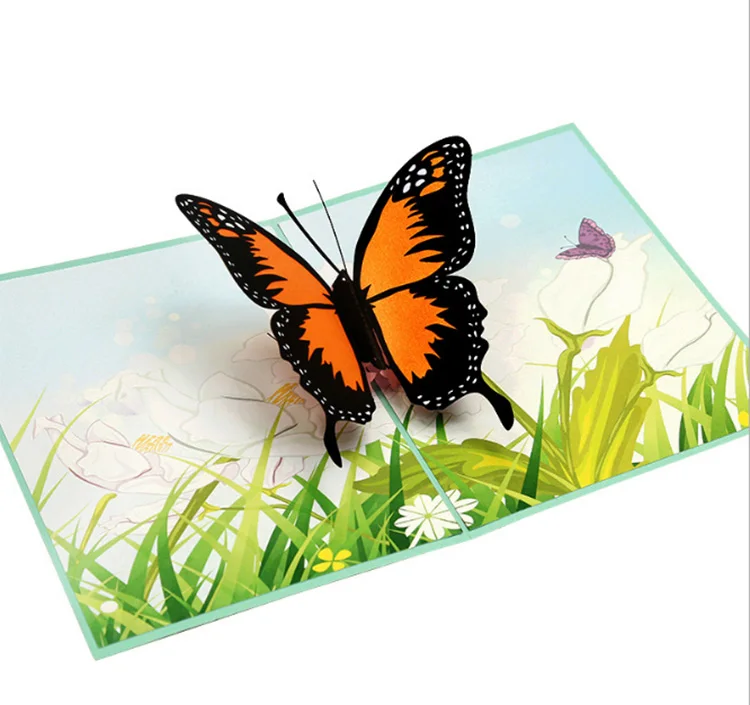 Thank You Card Greeting Cards Square Laser Cut Card 3D Pop Up Card.jpg