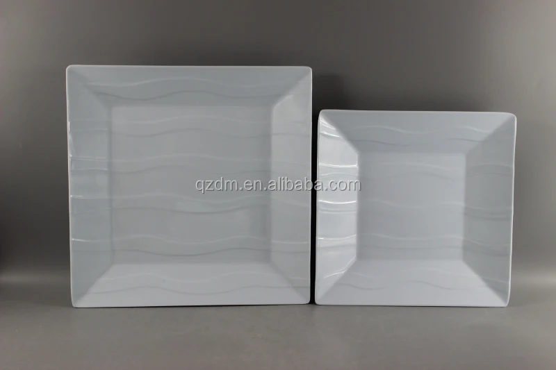 White Mealmine Square Plate Plasict wave plate