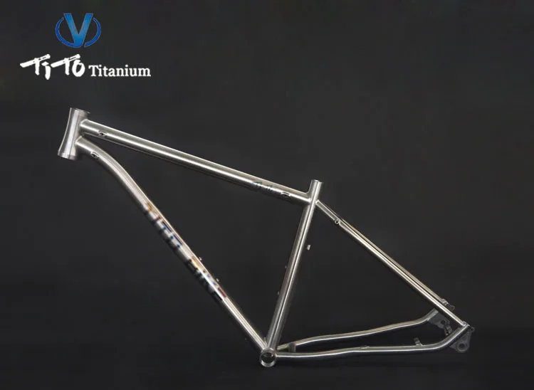 TiTo manufacturer titanium alloy head tube 142-12 barrel shaft hidden disc brake bicycle frame mountain bike parts frame