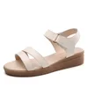 Summer women's shoes leather flats fashion sandals