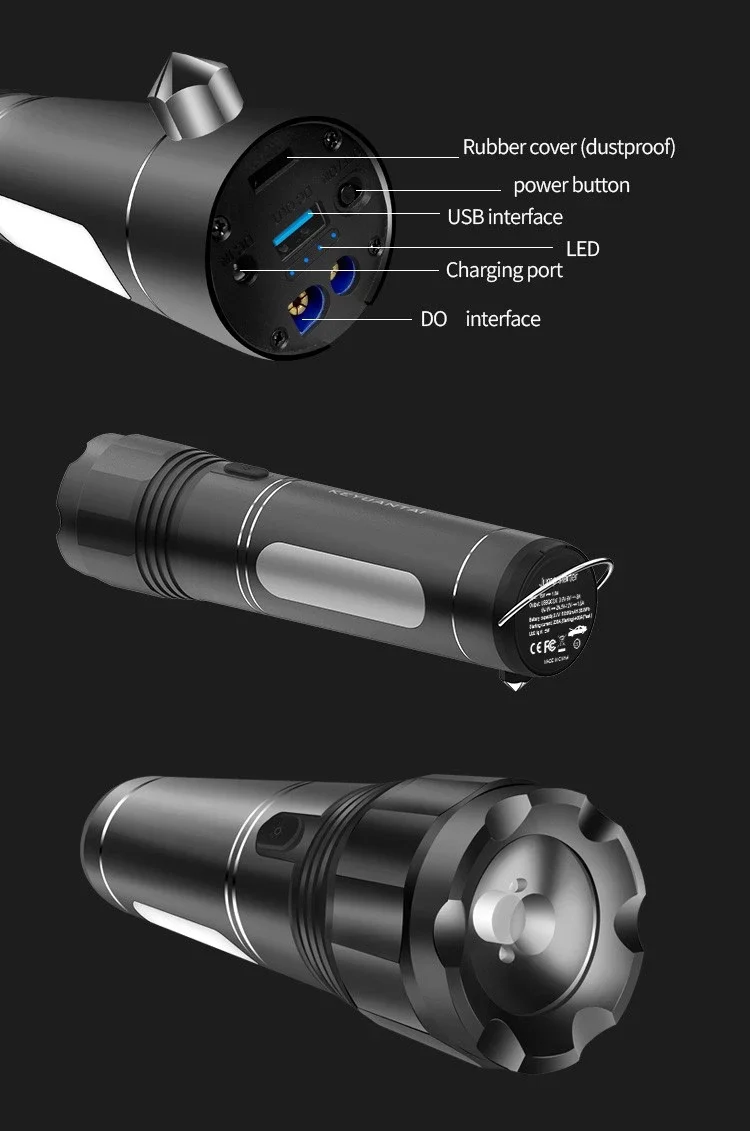 Multi-function Car Jump Starter, Mobile Power Supply, Laptop Power Supply