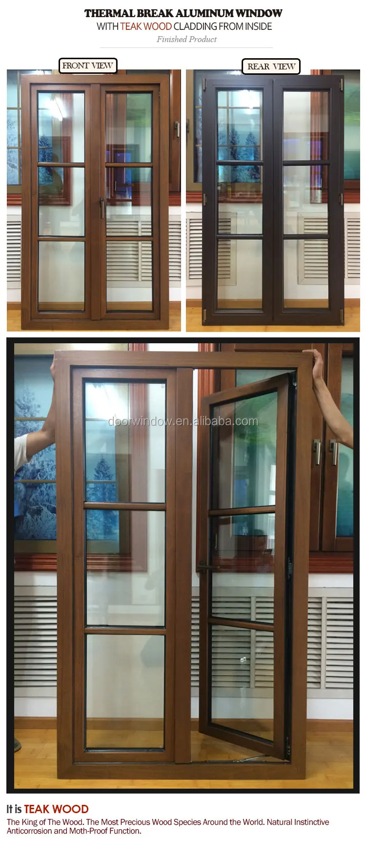 Ce certificate aluminum casement window and door extrusion aluminium profile with