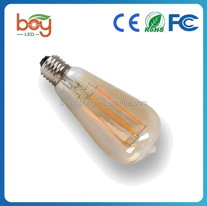 6W LED Filament Light Bulb ST64 Edison Style To Replace 60w Incandescent Bulb Soft White edison bulb st64