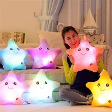 New Home Pillow massager decorative pillows LED Luminous Light Pillow Cushion Soft Relax Gift Smile Colorful Star Glow hot sale
