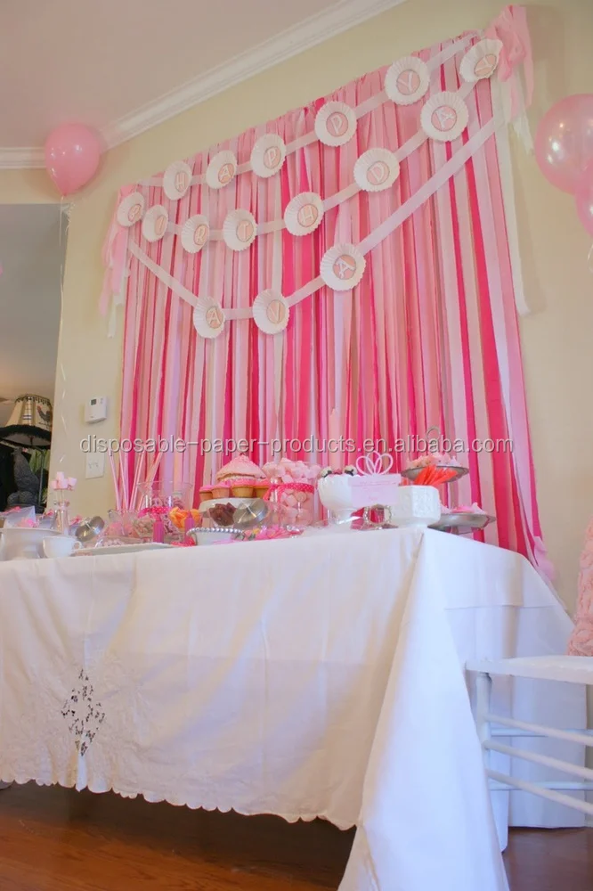 crepe paper banner