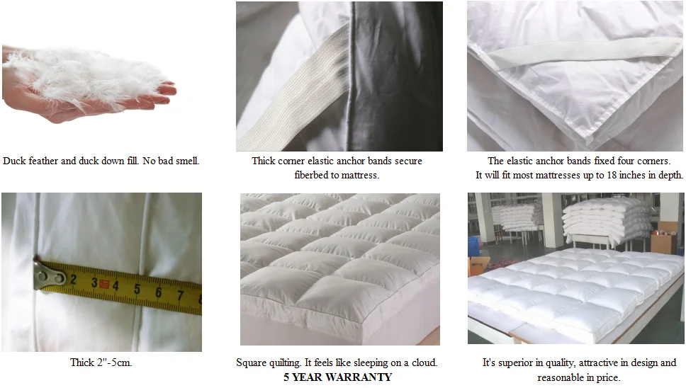 Duck Feather And Down Mattress Toppers 85 Feather/15 Duck Down Buy