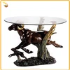 2 Dolphins Bronze Sculpture Table Base Bronze Dining Table Statues--Bronze Table Sculpture