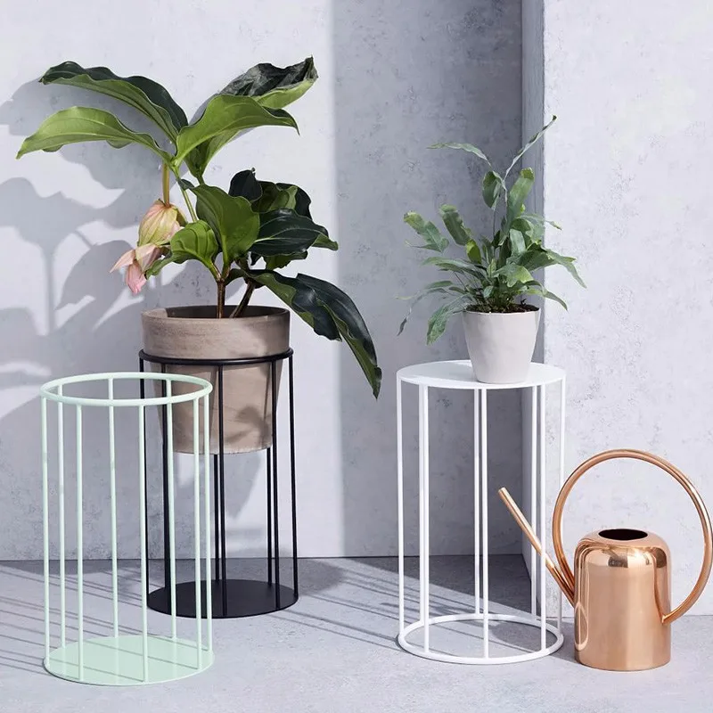 Dualuse Metal Wire Planter Stand Of Outdoor & Indoor Style With Simple Design Decoration Buy