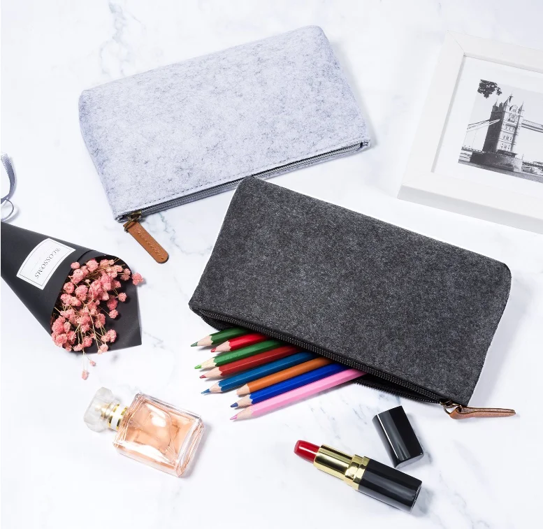 multi-functional felt pencil bag