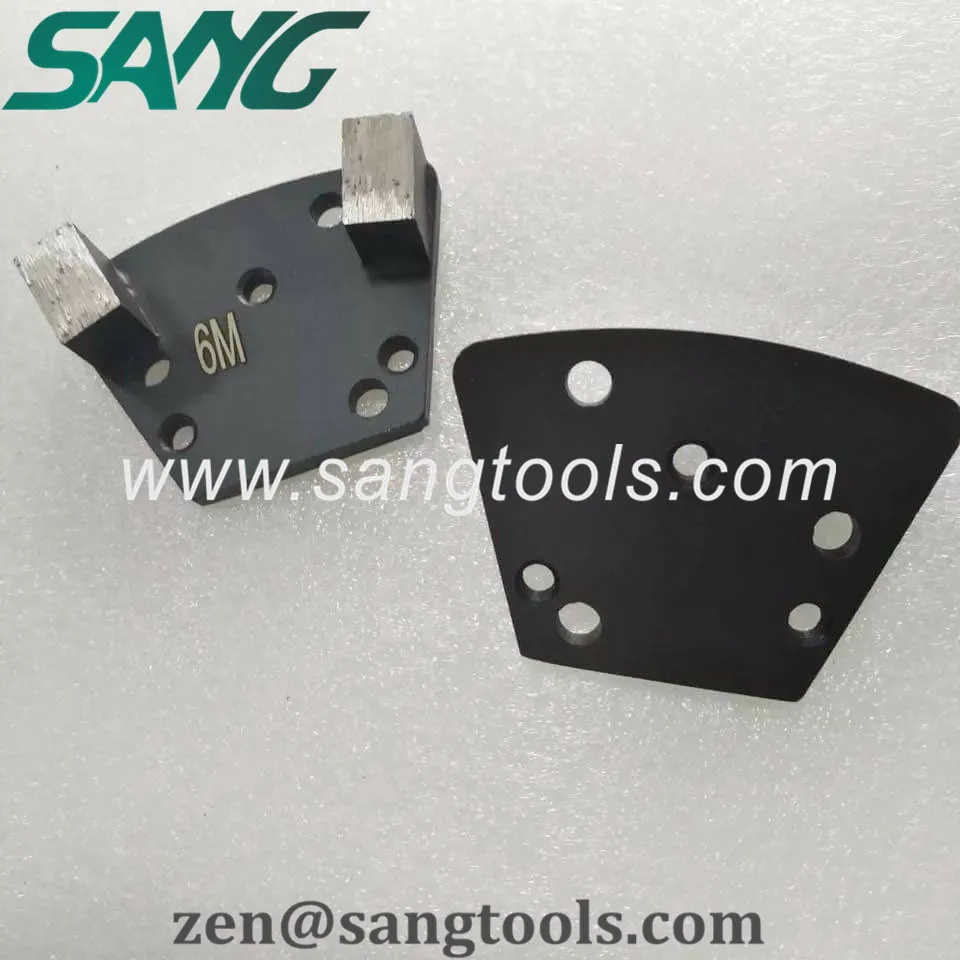 250mm Pcd Grinding Plate Diamond Grinding Disc For Blastrac Edco