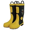 2018 safety rubber fire fighting boots for Fireman