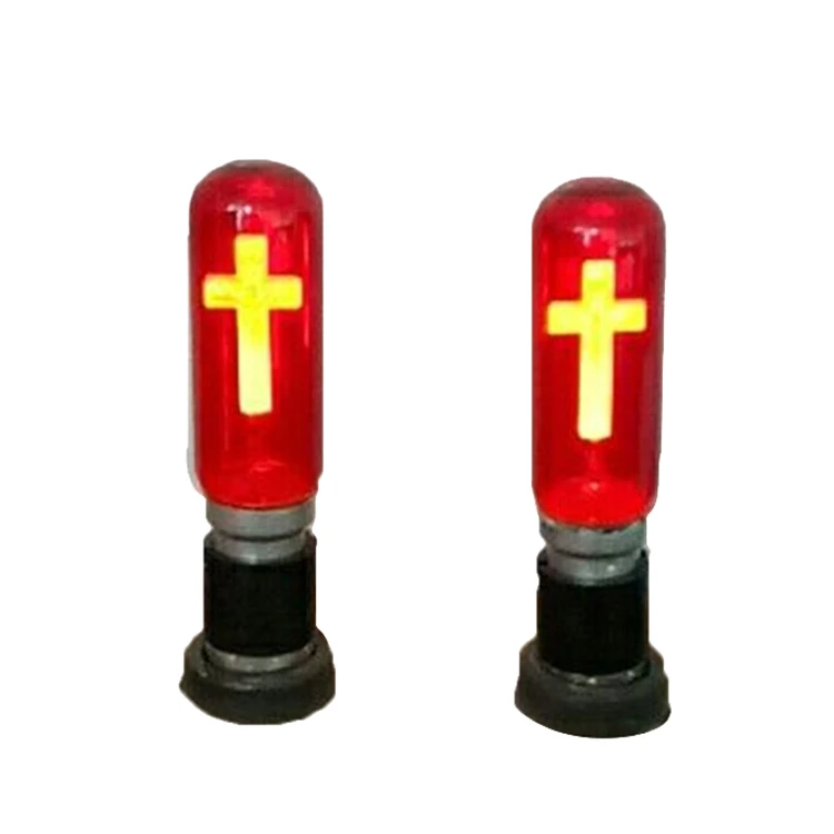 T10 Jesus Cross 110-130V 220-240V E26 E27 B22  red   flickering flame 3W bulb