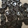 New Dyed black smoked river shell button