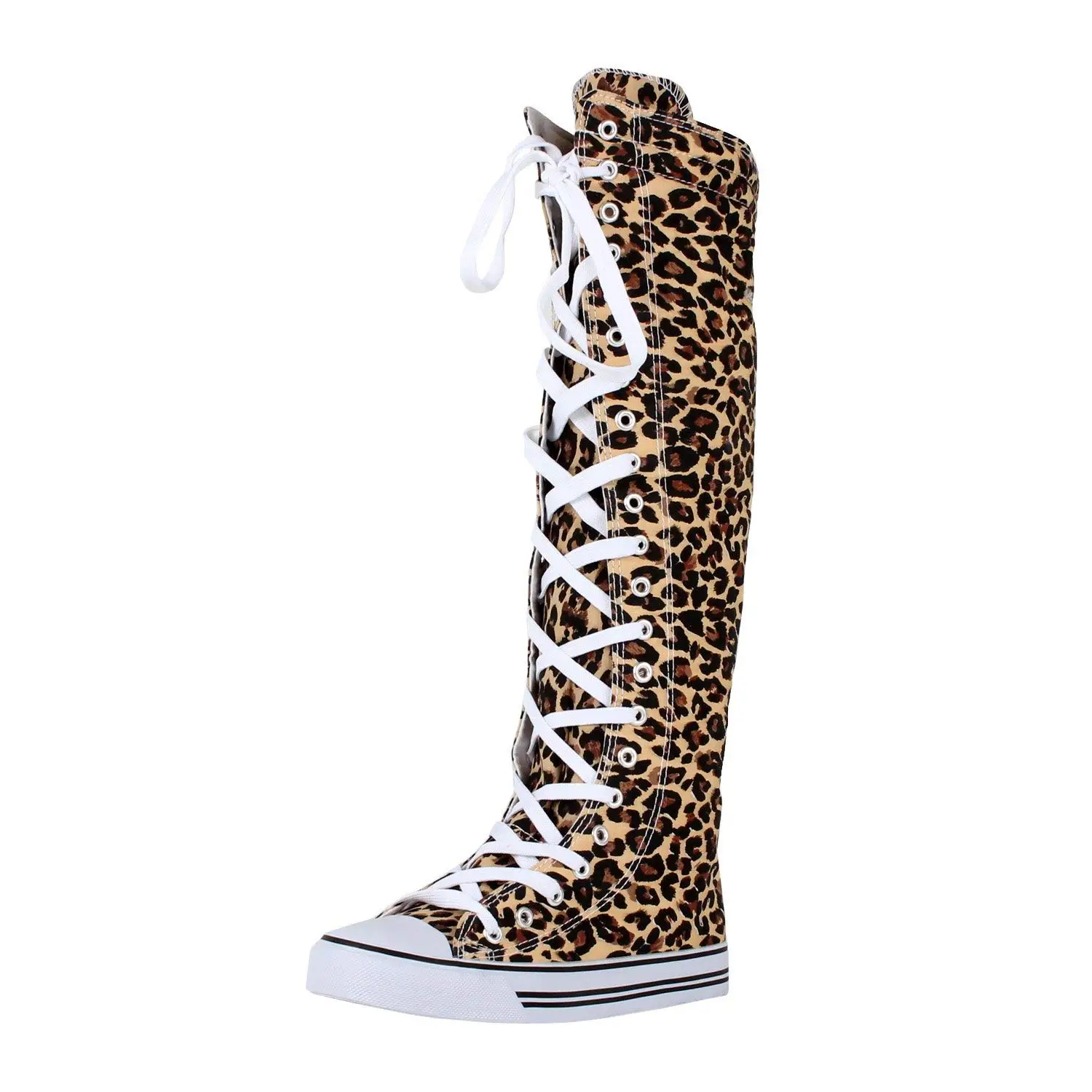 womens knee high canvas sneakers