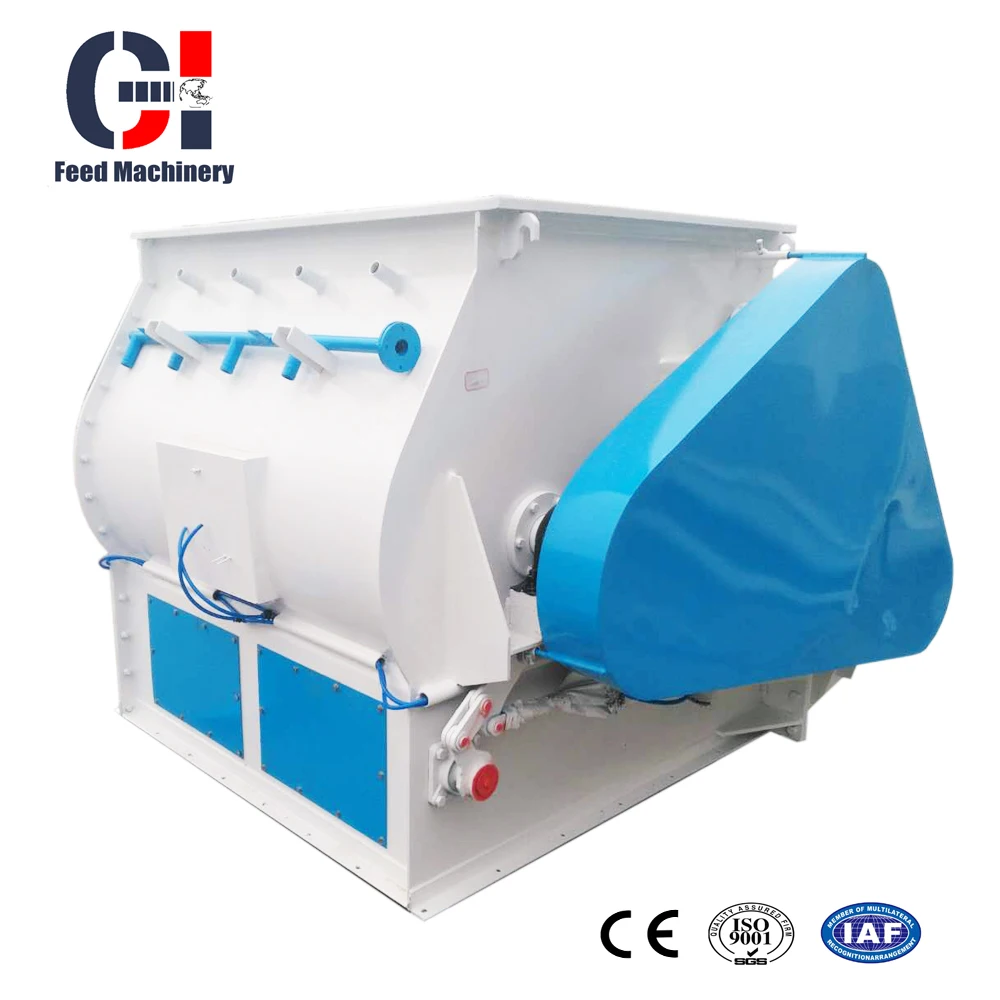 Compound Feed Concentrated Feed Double Shaft Paddle Type Mixer For Sale