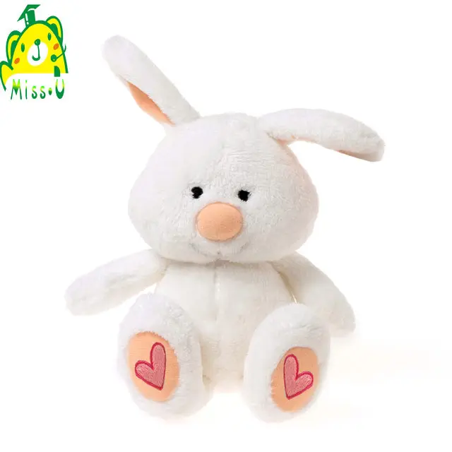 white rabbit cuddly toy