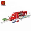 kids track car model alloy container truck toy with portable