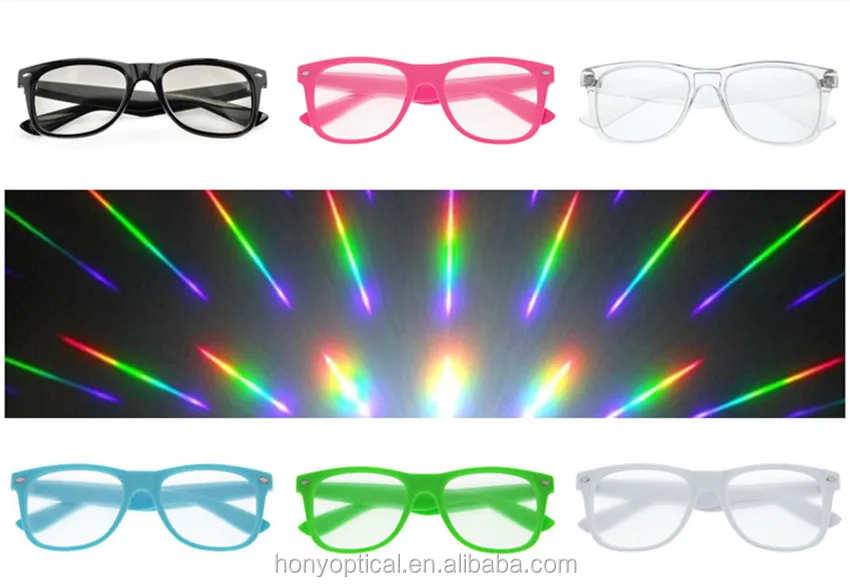 3D Firework Rainbow Spectrum rave festival occhiali 
