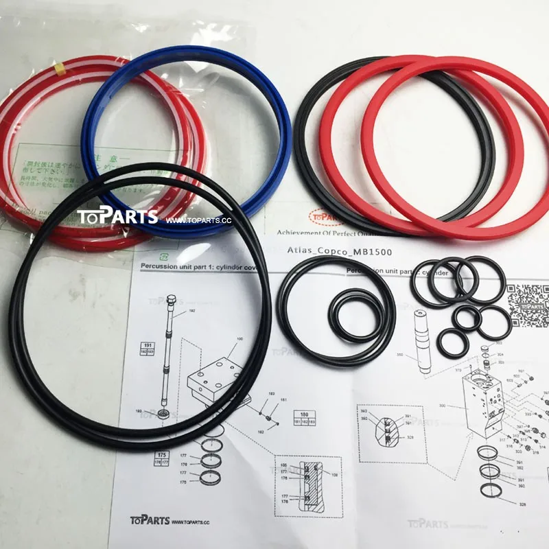Atlas Copco Mb1500 Hydraulic Breaker Seal Kit 3363098729 For Mb1500dp