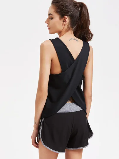 activewear wrap top