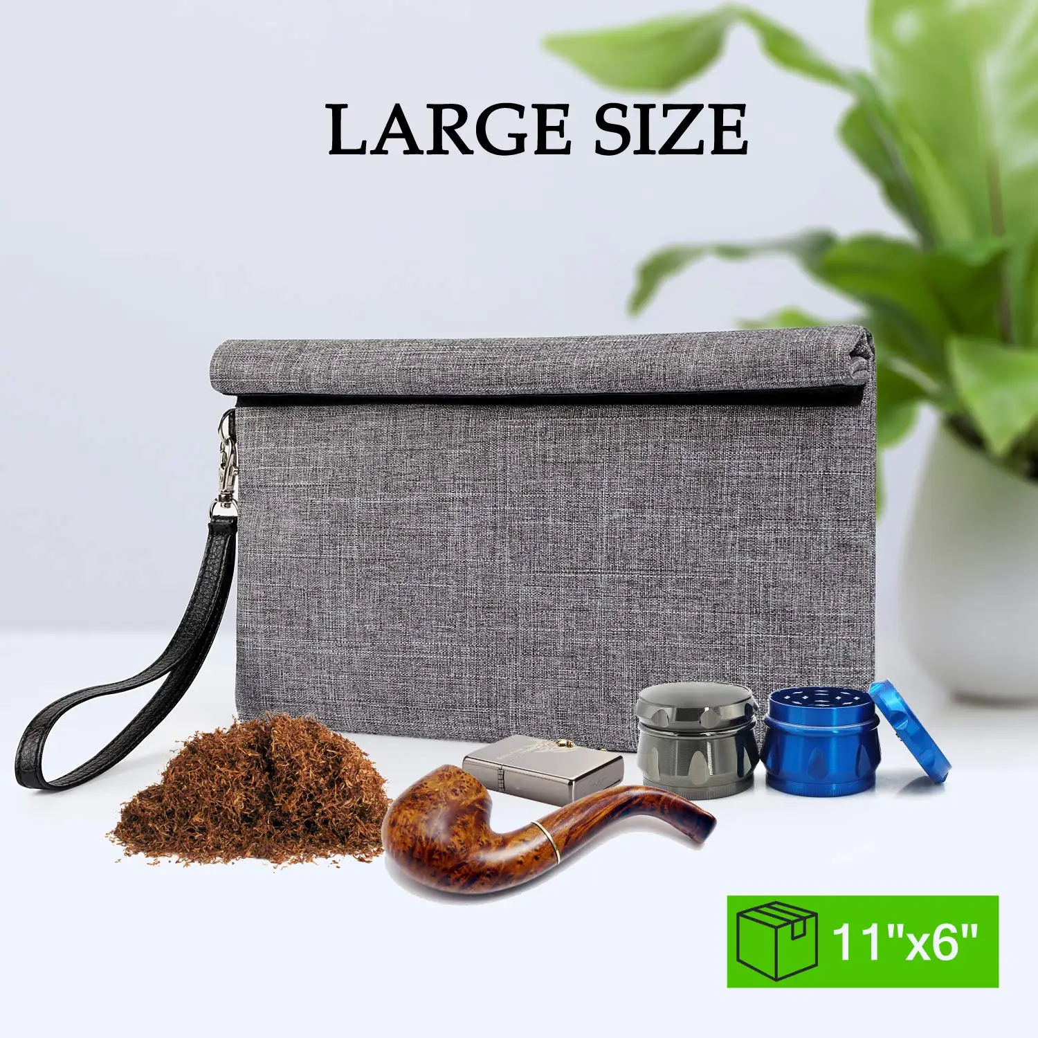 Custom 11*6 Inch Odorless Stash Pouch Smell Proof Bag Weed With