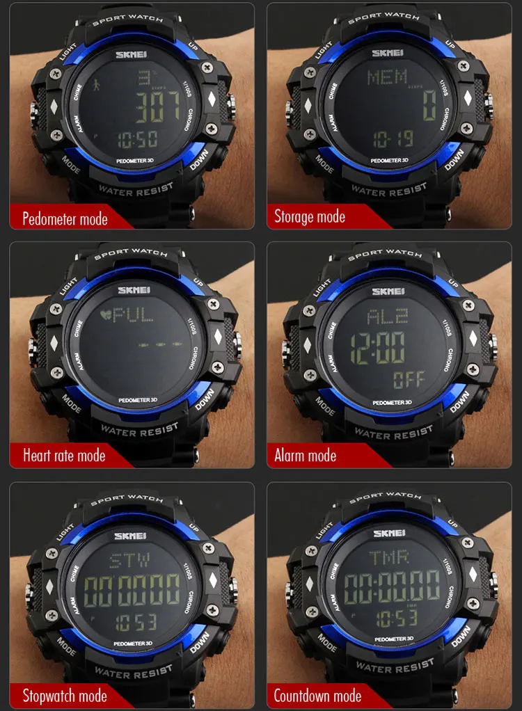 smart reminder 3d pedometer watch model w4