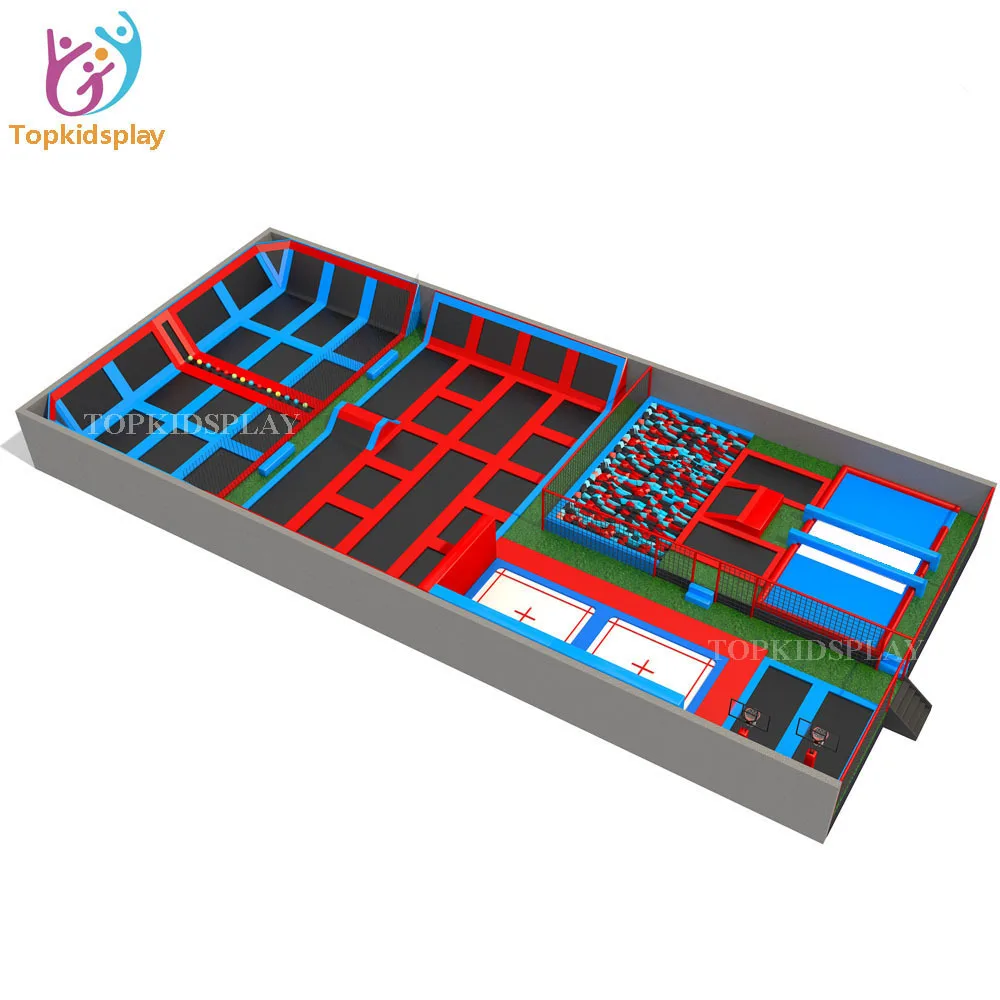 Colorful Indoor Trampolinr Ball Pool With Foam Cubes Buy Indoor