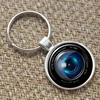 Camera Lens keyring, a lens that focuses the image in a camera keyring print photo Lens keyring