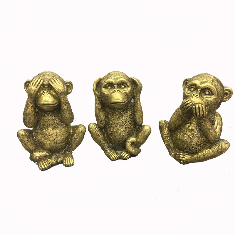 resin monkey statues