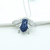 Stars Forever CZ Cubic Zirconia Classic Invisible Setting Jewelry Bee shape necklace pendant