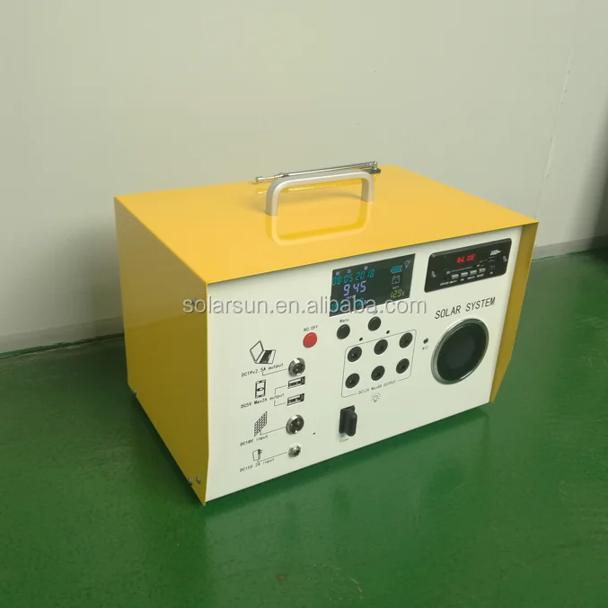 New energy solar generator products 40W FM radio home solar power system