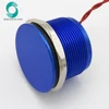 WS221F1NOM IP68 22mm Blue anodized Flat operator Flyingleads 200mA 24VAC/DC Normally open Momentary piezo switch