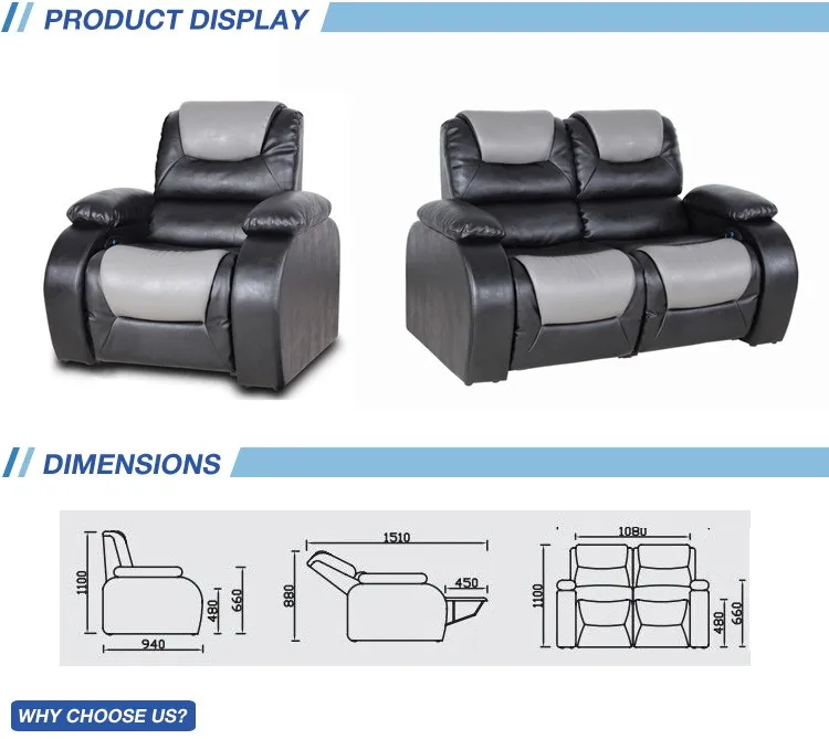 Usit Uv855a/2 Home Theatre Manual Lazy Boy Leather Reclining Sofa With