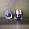 Triangle Shape Cosmetic Acrylic Double Wall Eye Cream Jar Skin Care Mask Cream Jar