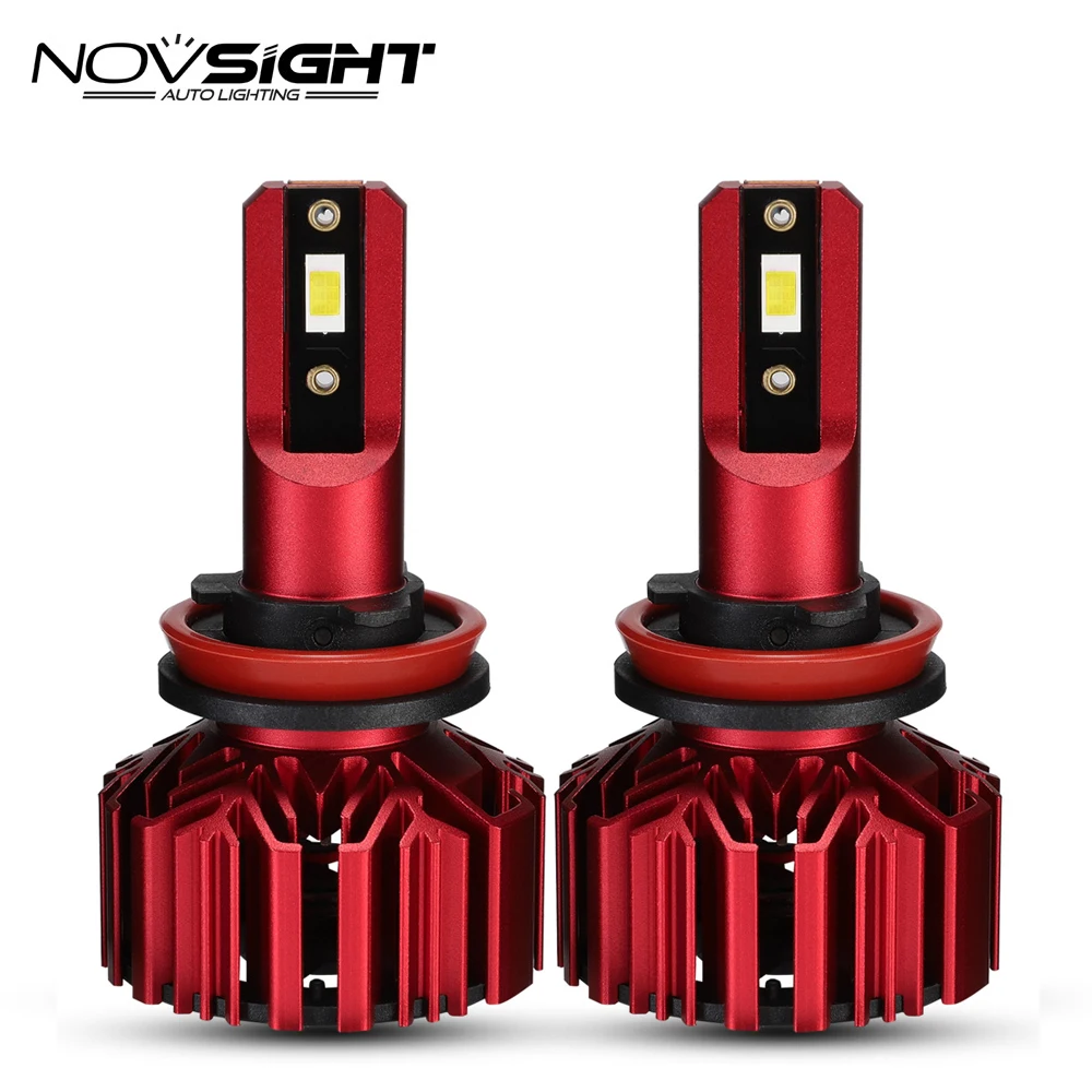 Novsight A500-N11auto parts super bright universal Led replacement 6000k white lights headlight bulbs h4 h7 h11 led headlight