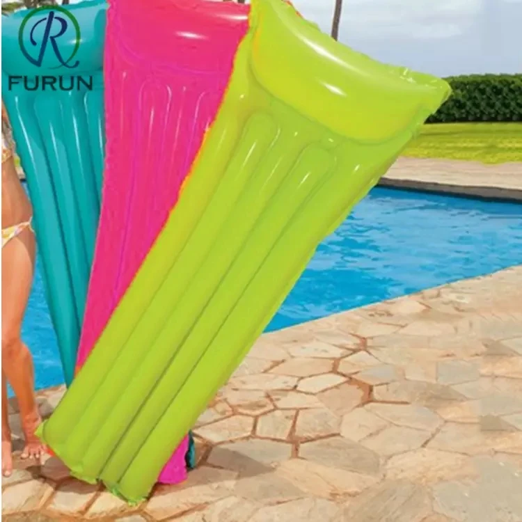 Inflatable Air Bed Air Mattress Swimming Pool Beach Colorful Lounger