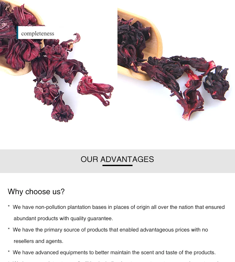 Dried Hibiscus Natural Dry Roselle of Organic Dried Hibiscus in Organic Hibiscus Status - 4uTea | 4uTea.com