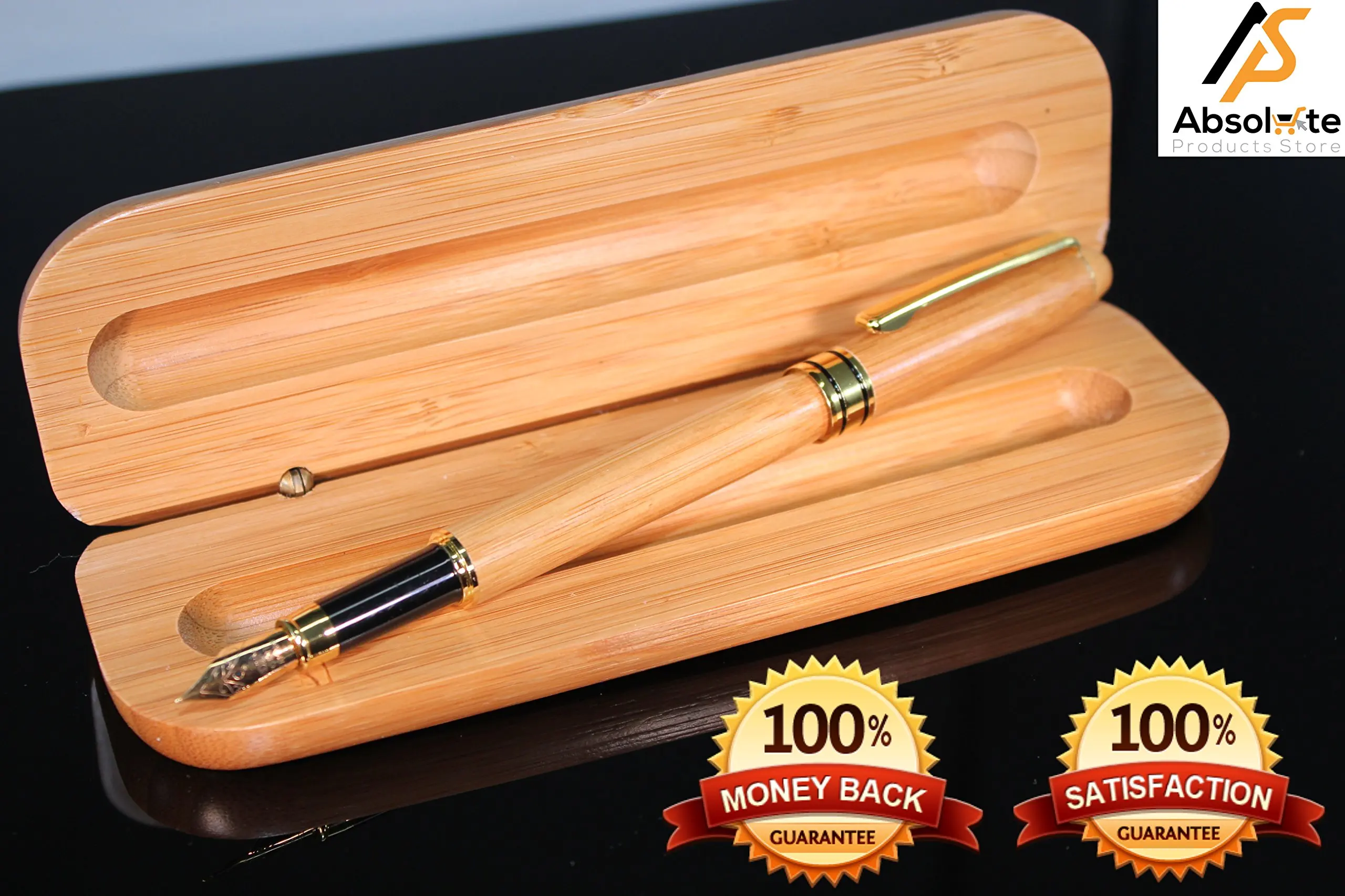 Unique Natural Wooden Ball Point Wood Pen for Birthday Wedding Guest Lover GiftD