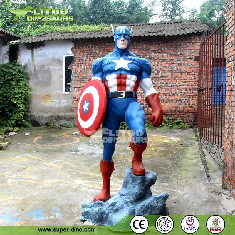 statues of superheroes