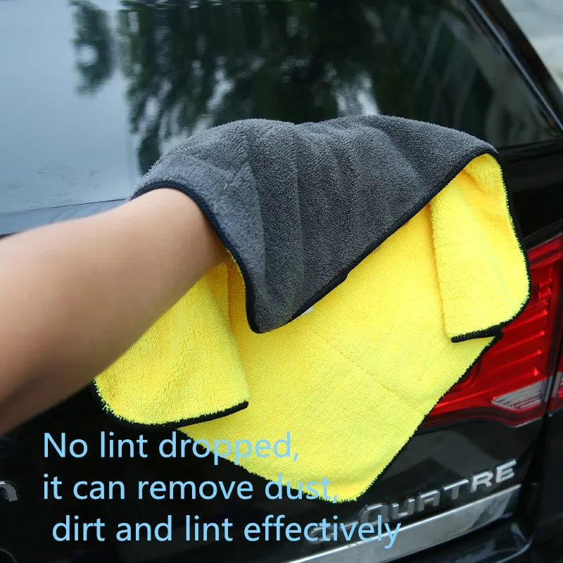 6 Pcs 80x50cm Branded Microfiber Cleaning Floor Cloth Auto Car Wash Wiper Towel 