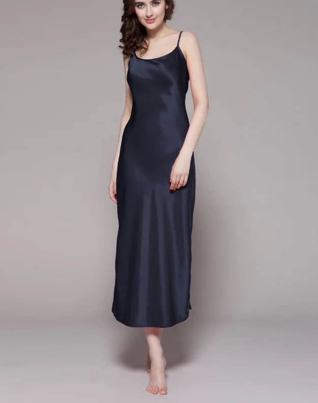 100% Silk Women Slip Dress Satin Chemise Polyester Camisole Cami Night ...
