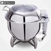 Hotel kitchen equipment list stainless steel soup kettle hot food warmer buffet server non electric round used food warmer