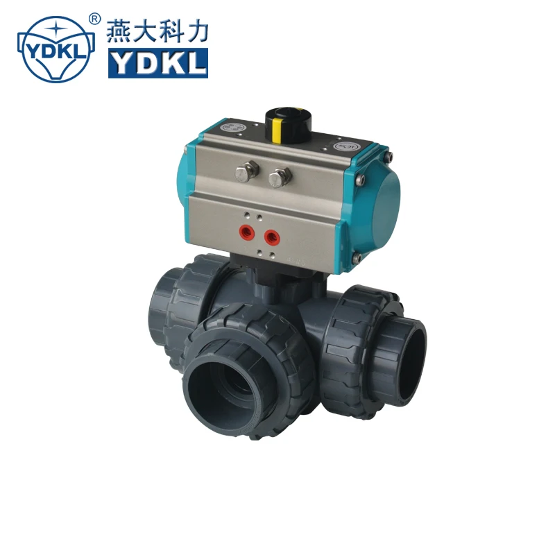 YDKL OEM pvc 3 way pneumatic valve