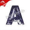 New product garment use embroidery sequin letter patches