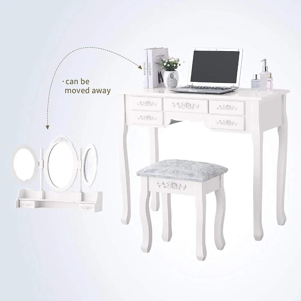 Cheap 7 Drawers Mirrored Dressing Table Buy Mirrored Dressing Table