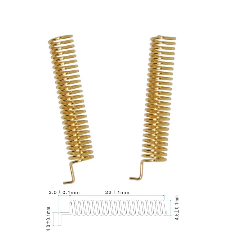Factory Price Spring Helix Antenna Phosphor Copper Wire Antenna 433 Mhz