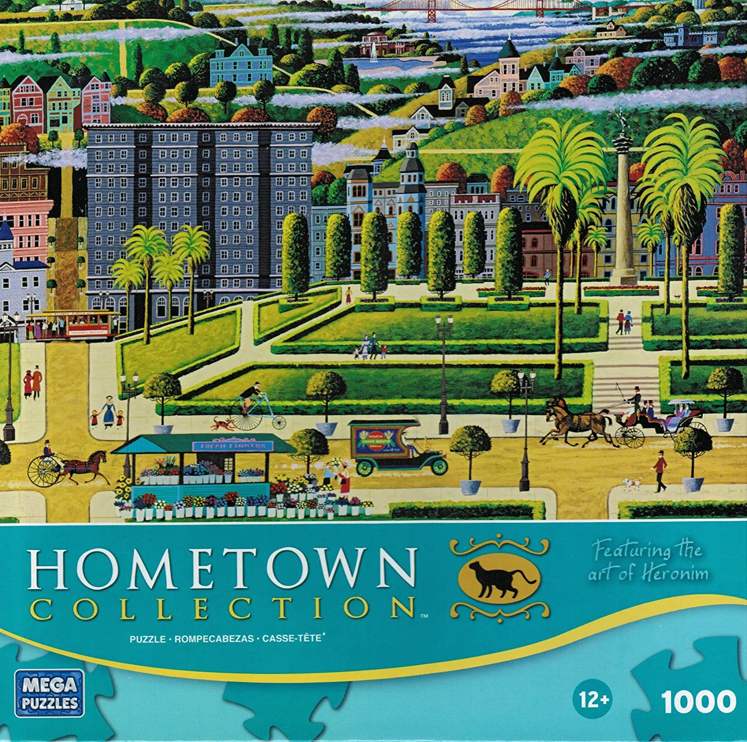 1000 Pieces for sale online MEGA Hometown Collection Roadside Icons Jigsaw Puzzle