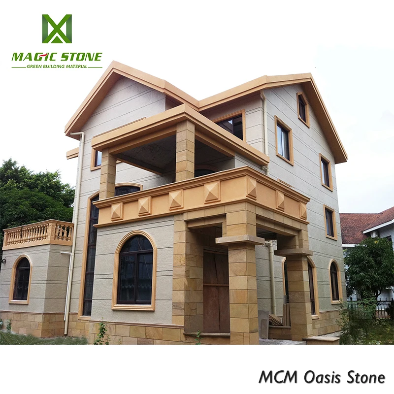 Ivory Colour Interior Feature Wall Decoration Oasis Stone Cladding